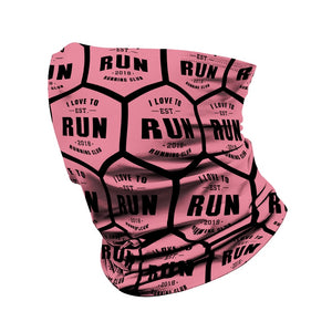 I Love to Run Neck Gaiter (Pink)