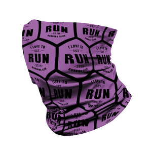 I Love to Run Neck Gaiter (Purple)