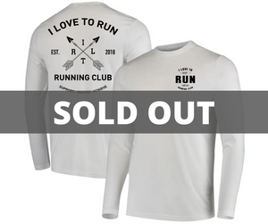 I Love to Run RC Performance shirt- Long sleeve - Mens (White)
